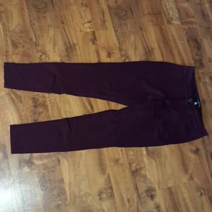 Burgundy skinny jeans